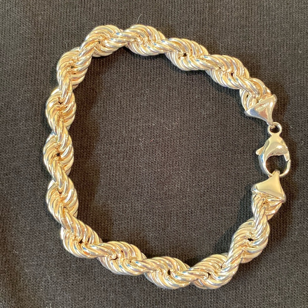 Rope Link Bracelet Sterling silver 8.3mm